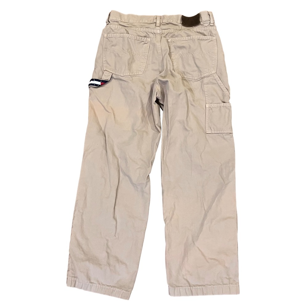 Tommy Hilfiger Pants Mens 32 Brown Canvas Vintage 90s Carpenter Workwear Grunge